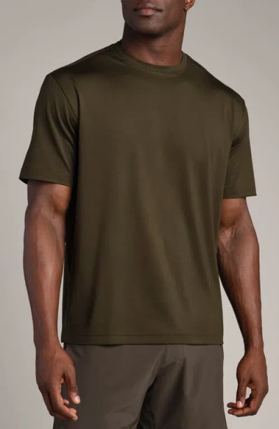Rhone Base Training Relaxed Performance T-shirt In Brown