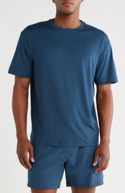 Rhone Base Training Relaxed Performance T-shirt In Blue