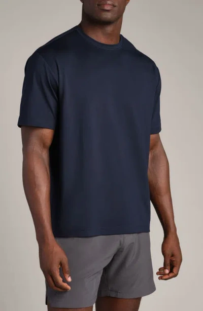 Rhone Base Training Relaxed Performance T-shirt In Blue