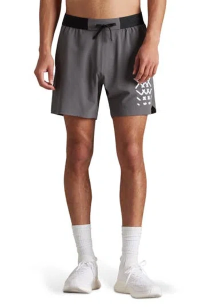 Rhone Base Training Shorts In Gray