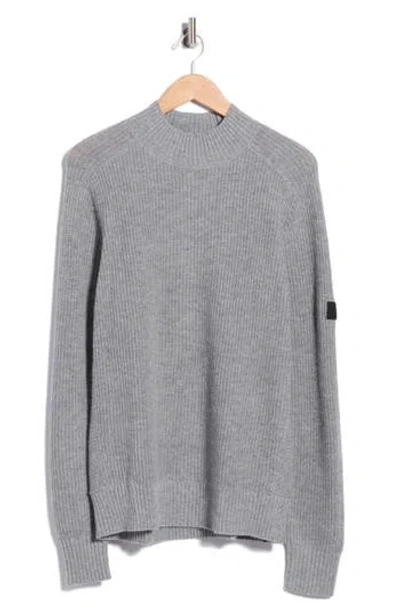 Rhone Beacon Mock Neck Sweater In Gray