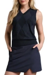 Rhone Birdie Argyle Sweater Vest In Blue
