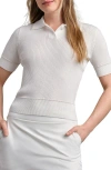 Rhone Birdie Rib Polo Sweater In Snow White