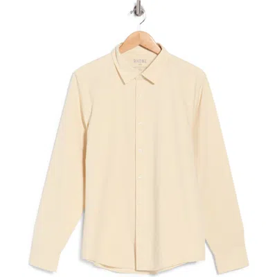 Rhone Brezza Linen Blend Shirt In Neutral