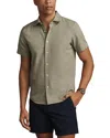 Rhone Brezza Performance Short Sleeve Button-up Shirt In Green