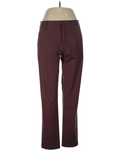 Pre-owned Rhone Casual Pants In Burgundy
