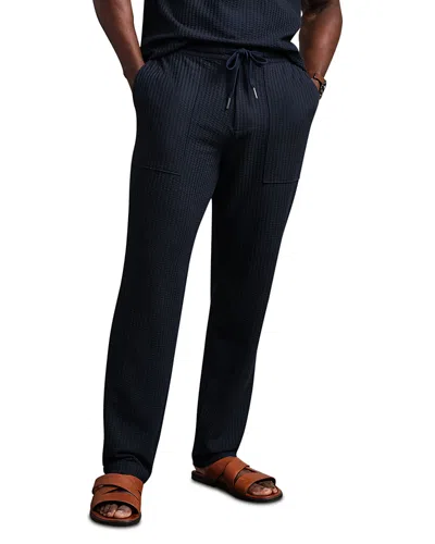 Rhone Casual Seersucker Pants In Blue
