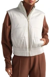 Rhone Chalet Quilted Water Repellent Vest In White