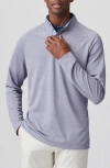 Rhone Clubhouse Performance Quarter Snap Top In Silver Bullet