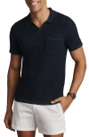 Rhone Coastal Johnny Collar Polo In Blue