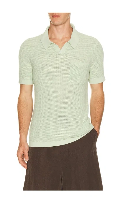 Rhone Coastal Johnny Collar Polo In Green