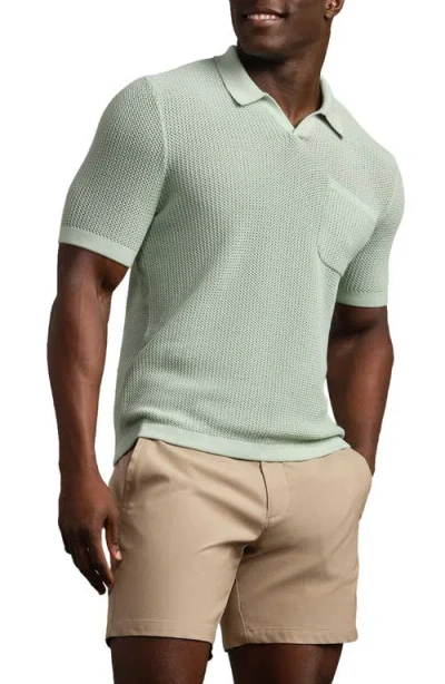Rhone Coastal Johnny Collar Polo In Green