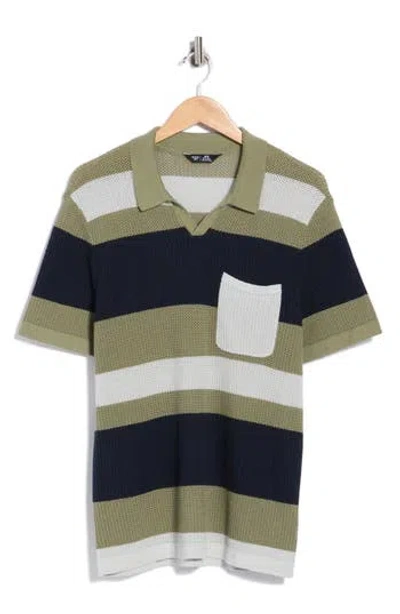 Rhone Coastal Johnny Collar Polo In Multi