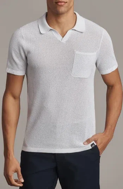 Rhone Coastal Johnny Collar Polo In White