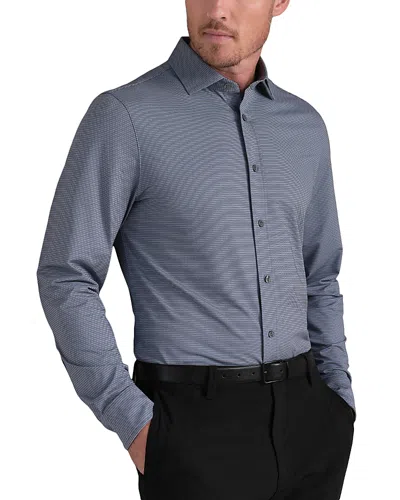 Rhone Commuter Button Front Shirt In Blue