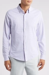 Rhone Commuter Checkered Shirt In Lavender Check