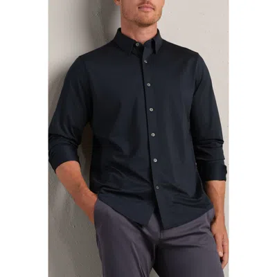 Rhone Commuter Classic Fit Stretch Button-up Shirt In Blue