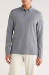 Rhone Commuter Long Sleeve Polo In Gray