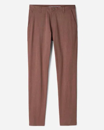 RHONE COMMUTER PANT CLASSIC IN DEEP TAUPE/ COFFEE PRINT