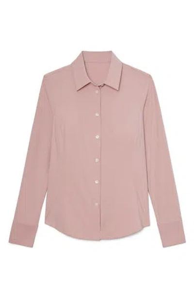 Rhone Commuter Performance Button-up Shirt In Pink