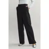 Rhone Revive Pleated Wide Leg Pants In Black