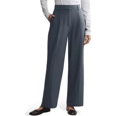 Rhone Commuter Pleat Pants In Blue Slate