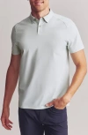 Rhone Commuter Polo In Seagrass Green Honeycomb