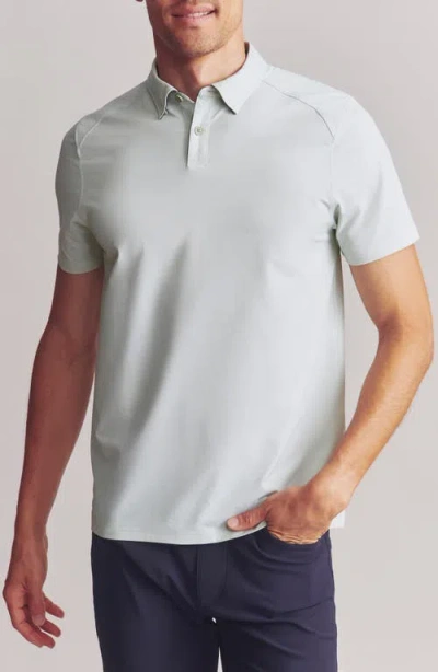 Rhone Commuter Polo In Seagrass Green Honeycomb