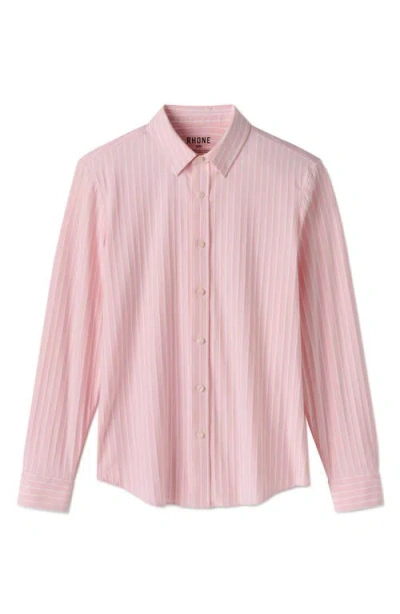 Rhone Commuter Pro Slim Fit Button-up Shirt In Pink