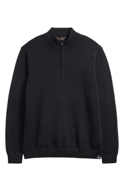 Rhone Commuter Quarter Zip Sweater In Black