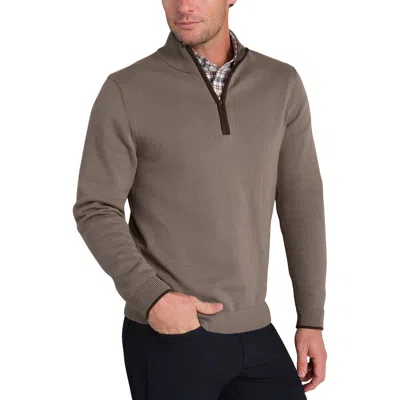 Rhone Commuter Quarter Zip Sweater In Gray