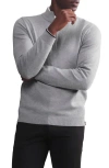 Rhone Commuter Quarter Zip Sweater In Gray Heather