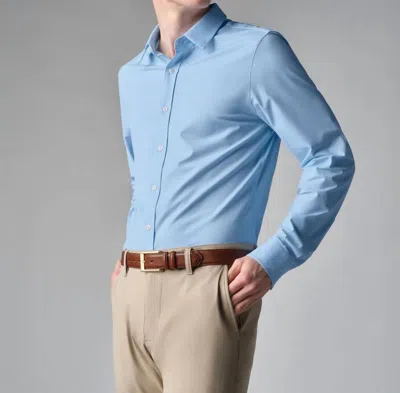 Rhone Commuter Shirt - Slim Fit In Light Blue Geo Dot In Multi
