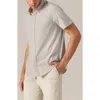 Rhone Commuter Short Sleeve Performance Button-down Shirt In Stone Floral Print
