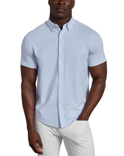 Rhone Commuter Short Sleeve Shirt In Blue