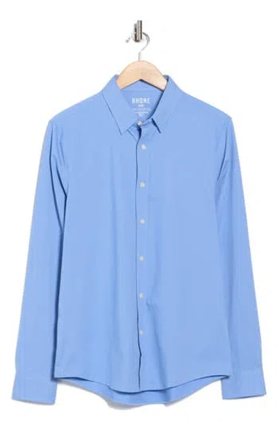 Rhone Commuter Slim Fit Button-up Shirt In Blue