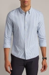 Rhone Commuter Slim Fit Button-up Shirt In Blue