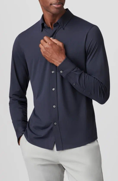 Rhone Commuter Slim Fit Button-up Shirt In True Navy
