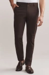 Rhone Gotham Slim Fit Water Repellent Pants In Dark Espresso