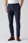 Rhone Gotham Slim Fit Water Repellent Pants In True Navy