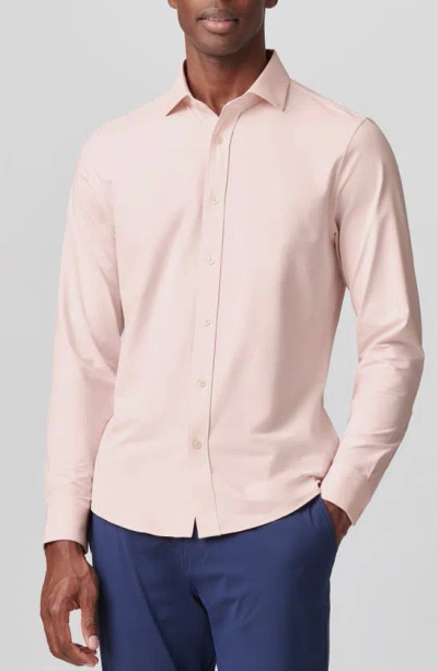Rhone Commuter Slim Fit Performance Button-up Shirt In Pink