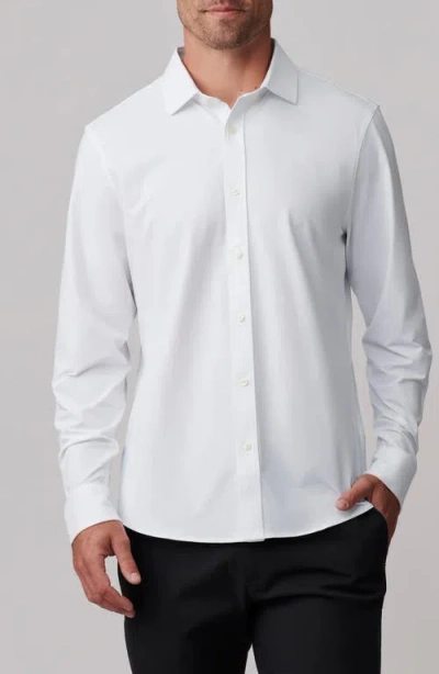 Rhone Commuter Slim Fit Performance Button-up Shirt In White