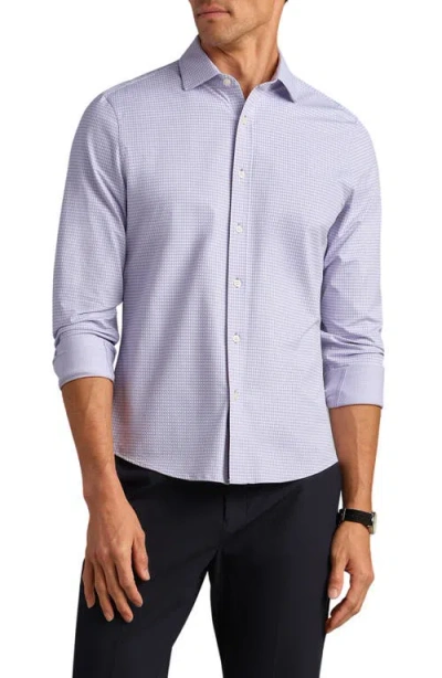Rhone Commuter Slim Fit Performance Button-up Shirt In Purple