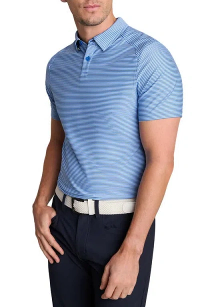 Rhone Commuter Slim Fit Performance Polo In Blue
