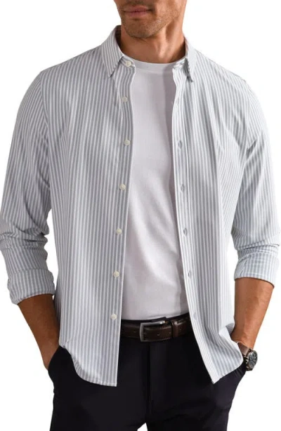 Rhone Commuter Slim Fit Striped Performance Shirt In Multi