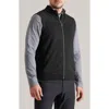 Rhone Commuter Zip Sweater Vest In Black