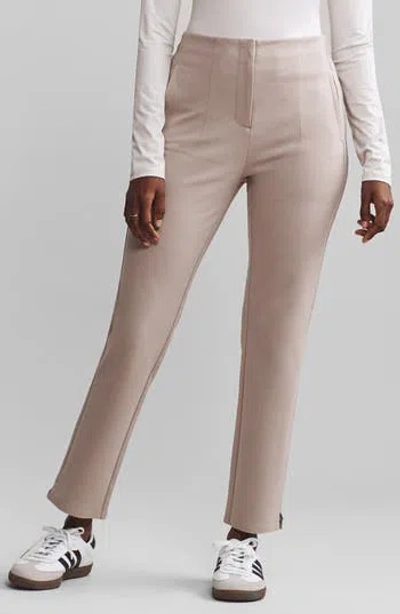 Rhone Coupe Ponte Ankle Pants In Taupe