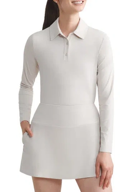 Rhone Course To Court Long Sleeve Polo In White