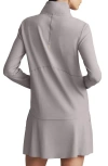 Rhone Course To Court Long Sleeve Quarter Zip Top In Gray