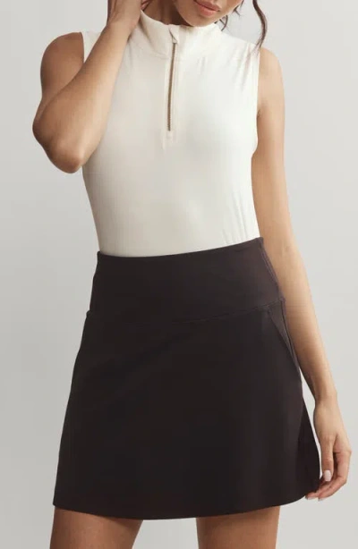 Rhone Course To Court Sleeveless Half Zip Top In Cream